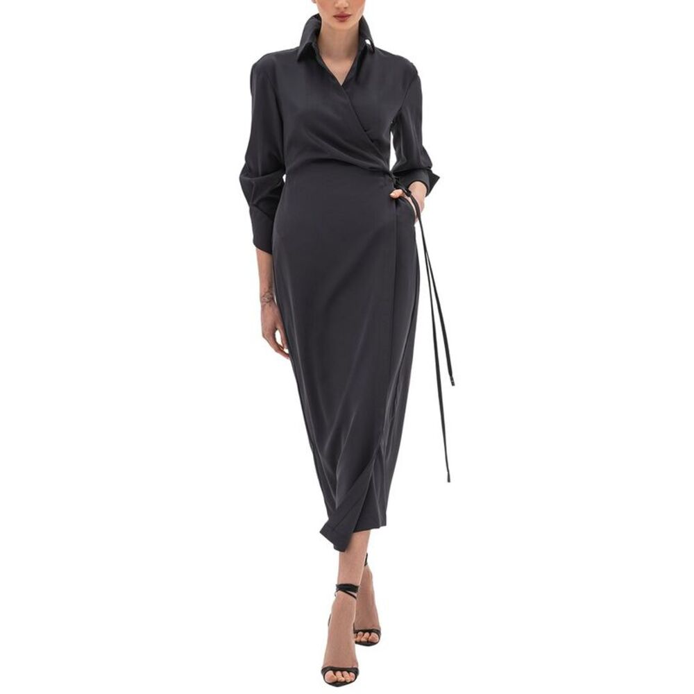 Bgl Womens Midi Dress, Grey